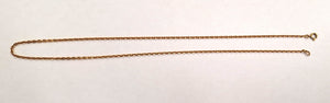 Collier or maille forçat