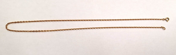 Collier or maille forçat