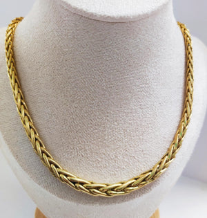 Collier Or Maille Palmier