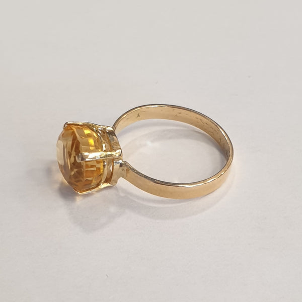 Bague Or avec Citrine
