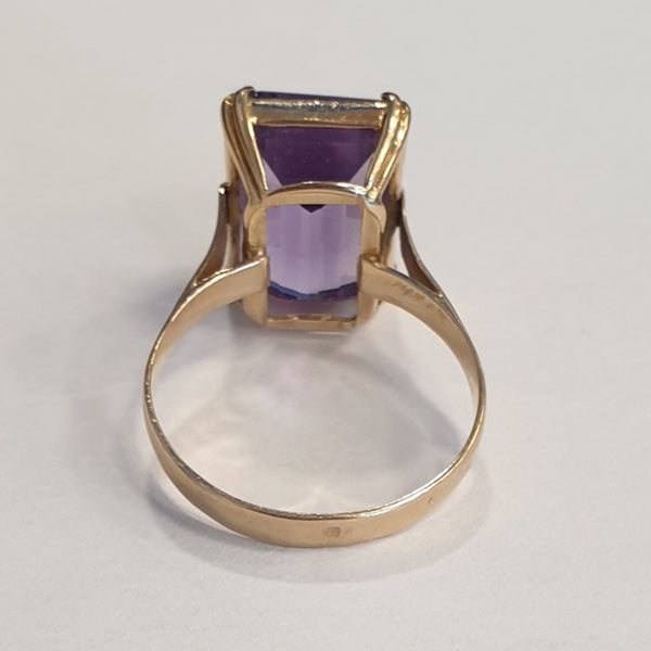 Bague Or avec Améthyste