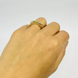 Bague 2 Ors avec Diamant