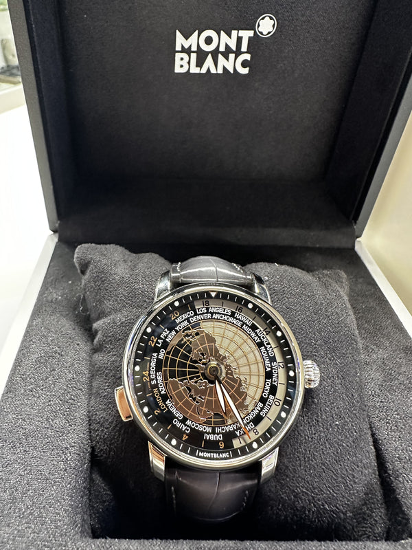 Montre Montbanc Star Legacy Alligator Grey Orbis Terrarum 128675
