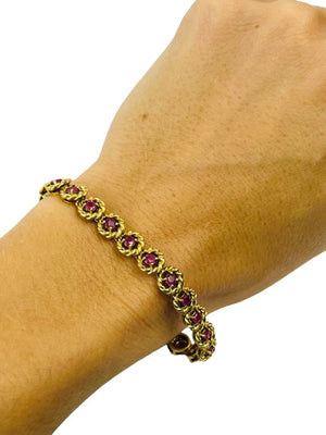 Bracelet Or avec Rubis