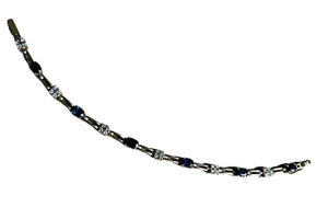 Bracelet Or avec Saphirs et Diamants