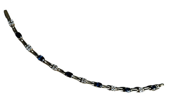 Bracelet Or avec Saphirs et Diamants