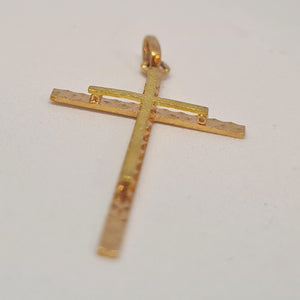 Pendentif Croix Or Jaune