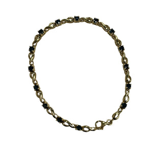 Bracelet Or avec Saphirs