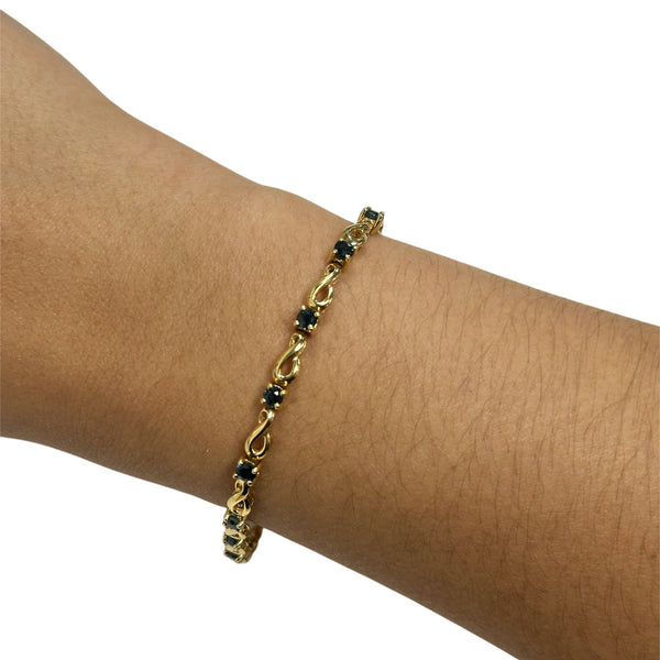 Bracelet Or avec Saphirs