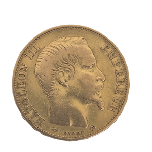 Pièce 20 Francs Napoléon III Or 1859