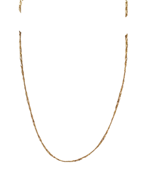 Collier or maille figaro