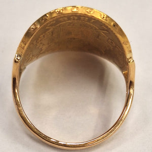 Bague Or avec Pièce 20 fcs Napoléon 1868
