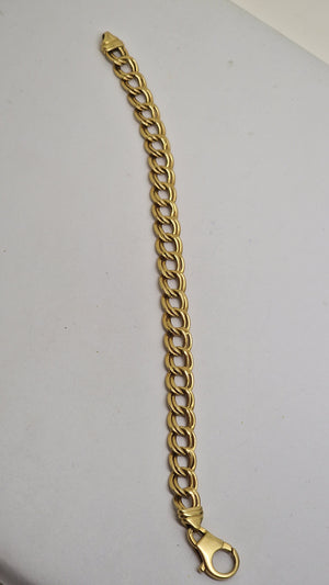 Bracelet or maille gourmette