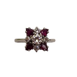 Bague en Or avec Diamants et Rubis
