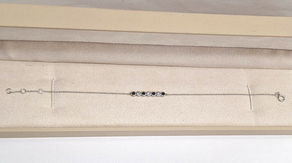 Bracelet avec Saphir et Diamants