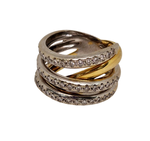 Bague en Or 18K et diamants T.55