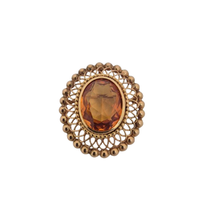 Pendentif en Or jaune 18k avec Citrine