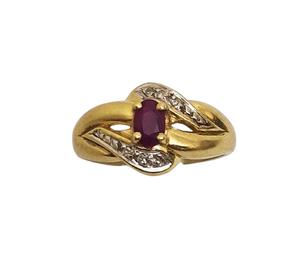 Bague en Or Jaune 18K Taille-57