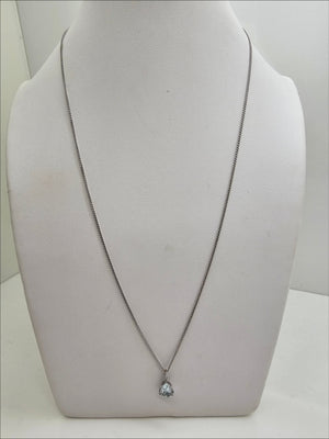 Collier maille Forçat en Or Blanc - 2.90 Grs - 47 Cm