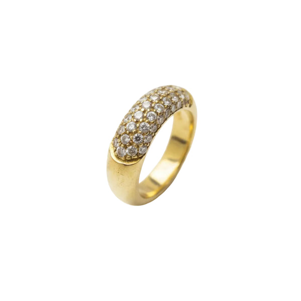Bague en Or Jaune 18 k avec Oxyde de Zirconium