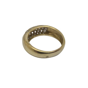 Bague en Or Jaune 18 k avec Oxyde de Zirconium