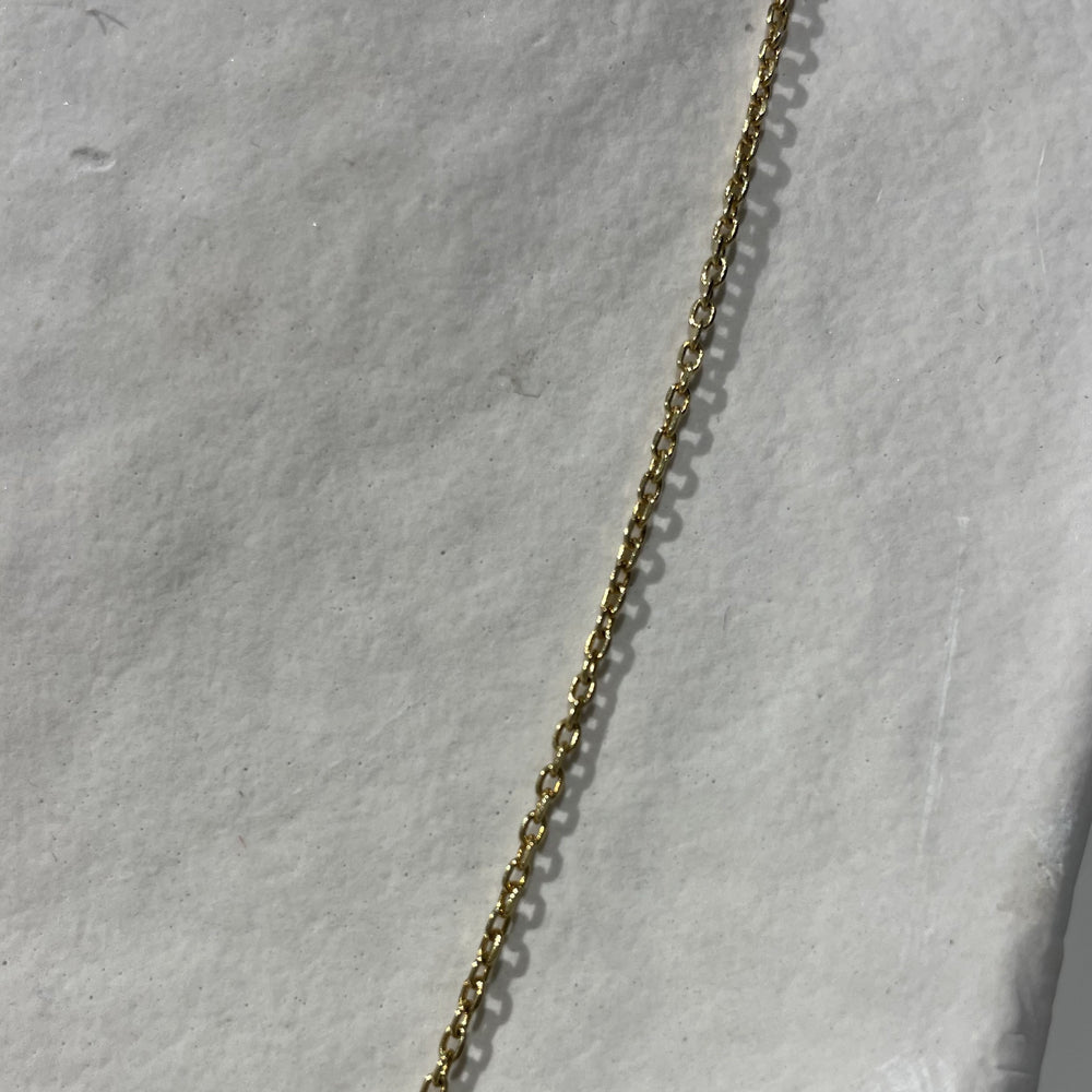 Collier Or avec Pierre Bleue