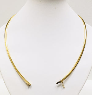 Collier Or Jaune Oméga