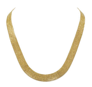 Coller Or avec Perles Diamantées