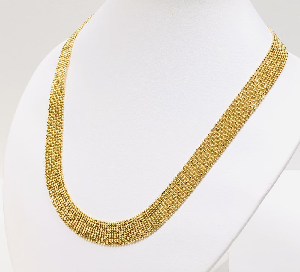 Coller Or avec Perles Diamantées