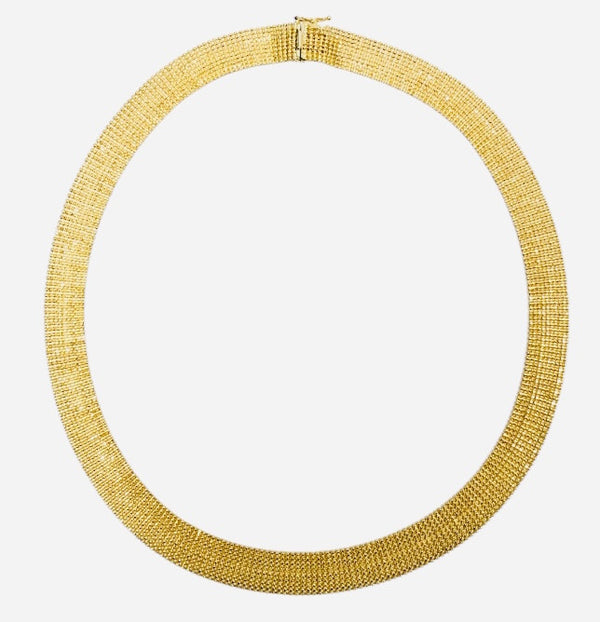 Coller Or avec Perles Diamantées