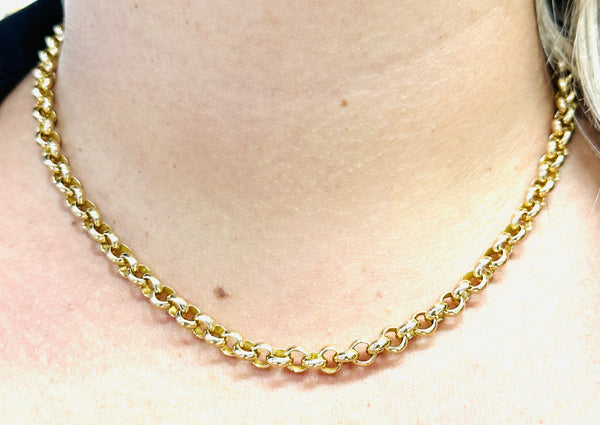 Collier Or Maille Jaseron
