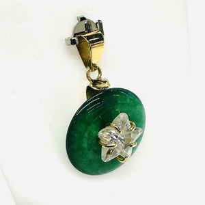 Pendentif Or avec Pierre Jade