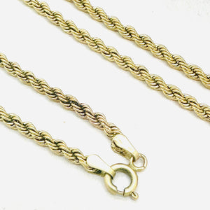 Chaîne Or Maille Corde