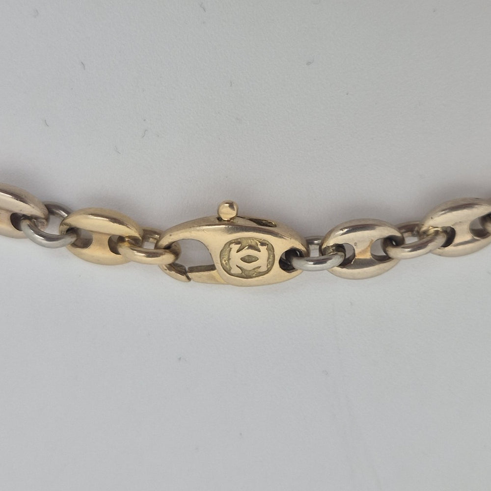 Collier 2 Ors Maille Grain de Café