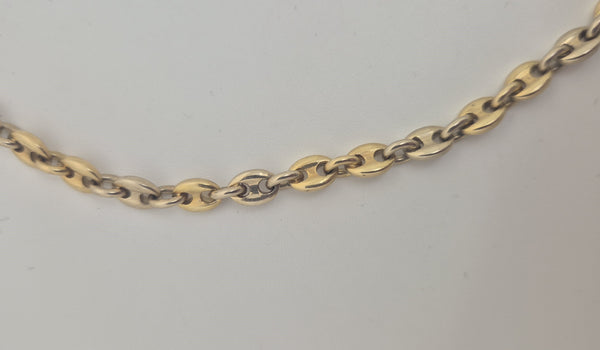 Collier 2 Ors Maille Grain de Café
