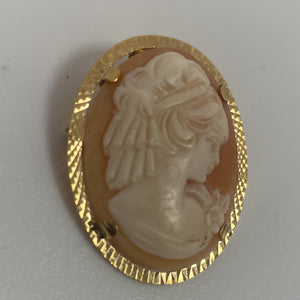 Pendentif/ Broche Or avec Camée