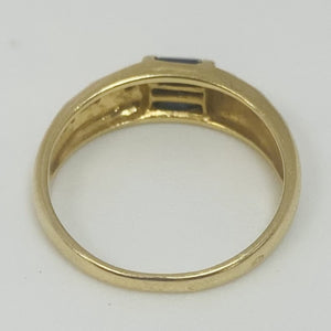 Bague Or avec Saphir
