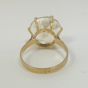 Bague Or avec Topaze