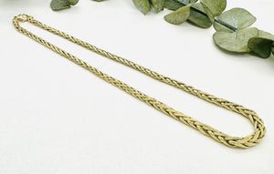 Collier Or Maille Palmier