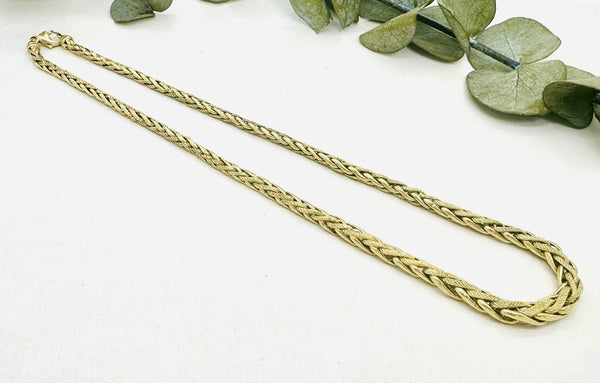 Collier Or Maille Palmier