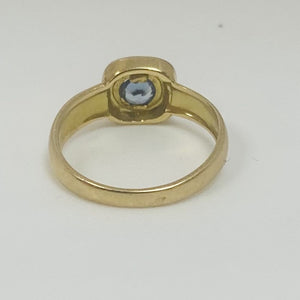 Bague Or avec Pierre Bleue