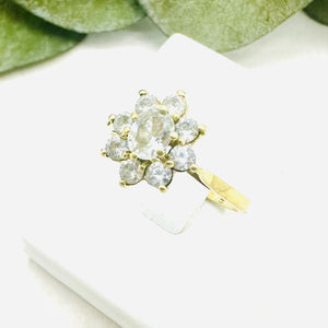 Bague Marguerite Or avec Oxydes