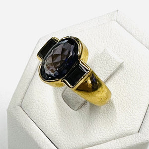 Bague Or avec Améthystes