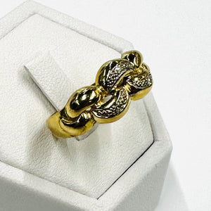Bague 2 Ors avec Diamants