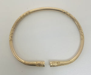 Bracelet Jonc Malgache Or Jaune