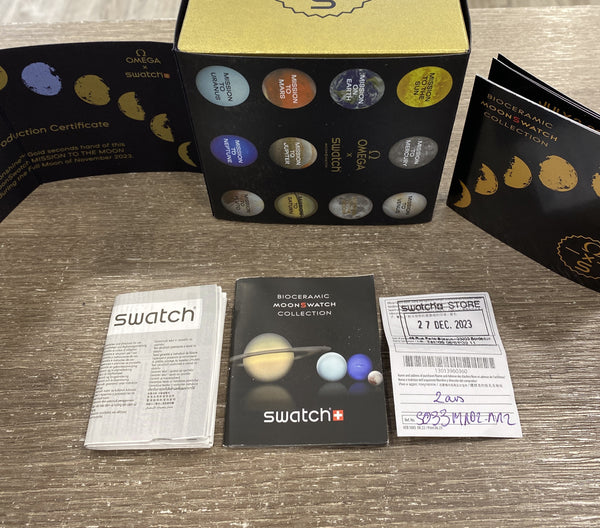 Montre Swatch x omega mission to the moon speedmaster gold