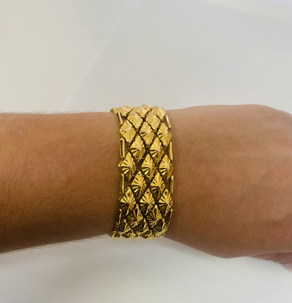 Bracelet Manchette Or Jaune