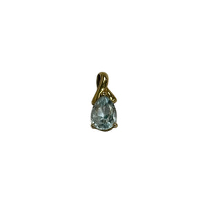 Pendentif Or avec Pierre Bleue