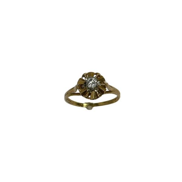 Bague 2 Ors avec Oxyde
