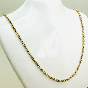 Chaîne Or Jaune Maille Forçat 52cm